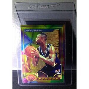 1993-94 Topps Finest Lionel Simmons #68 Basketball Card